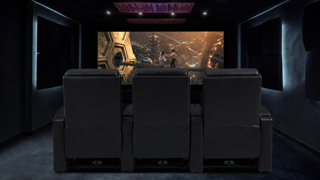 Home Theater Seats Positioned for Optimal Audio-Visual Experience