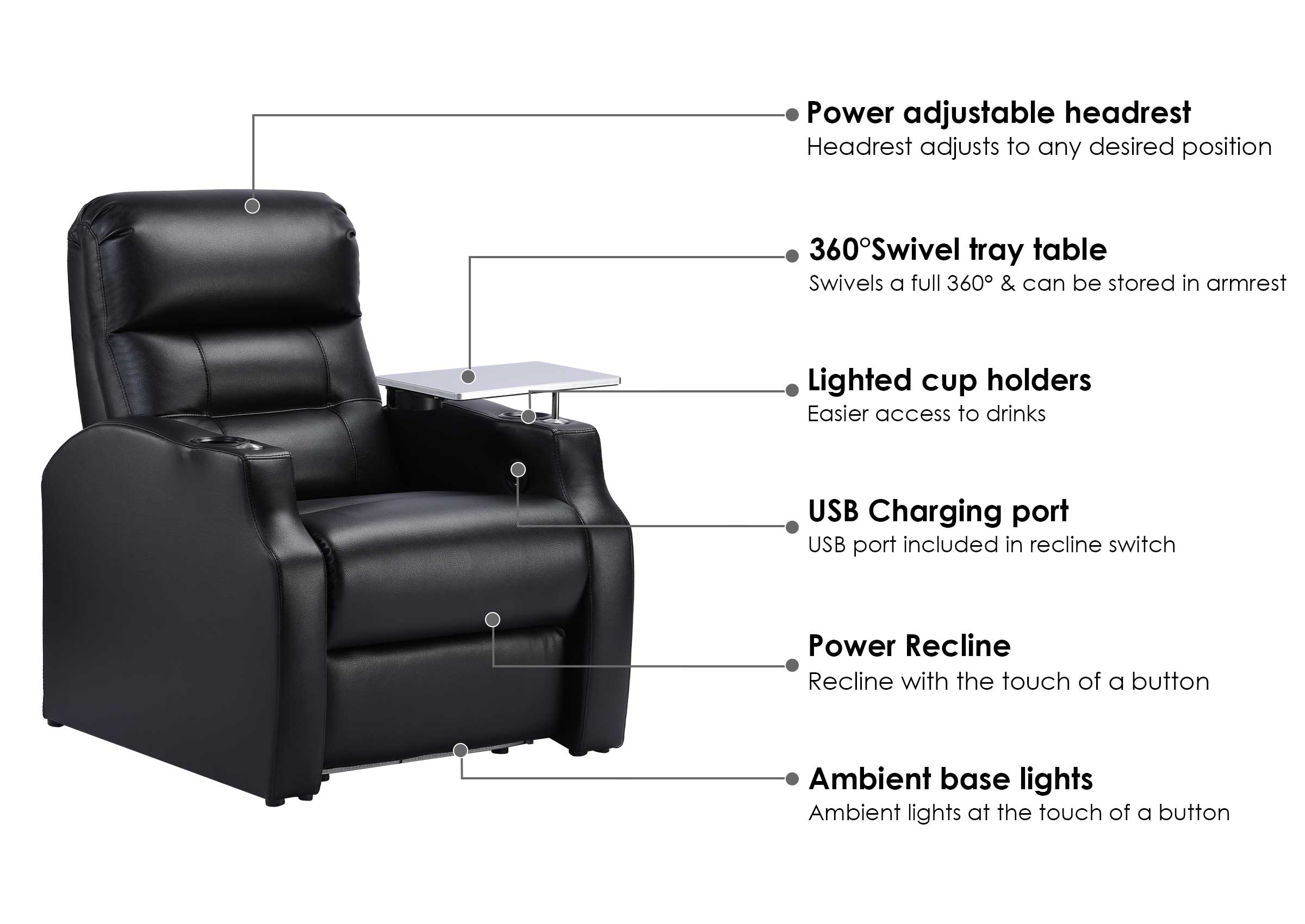 Weilianda Classic Series Home Theater Seating