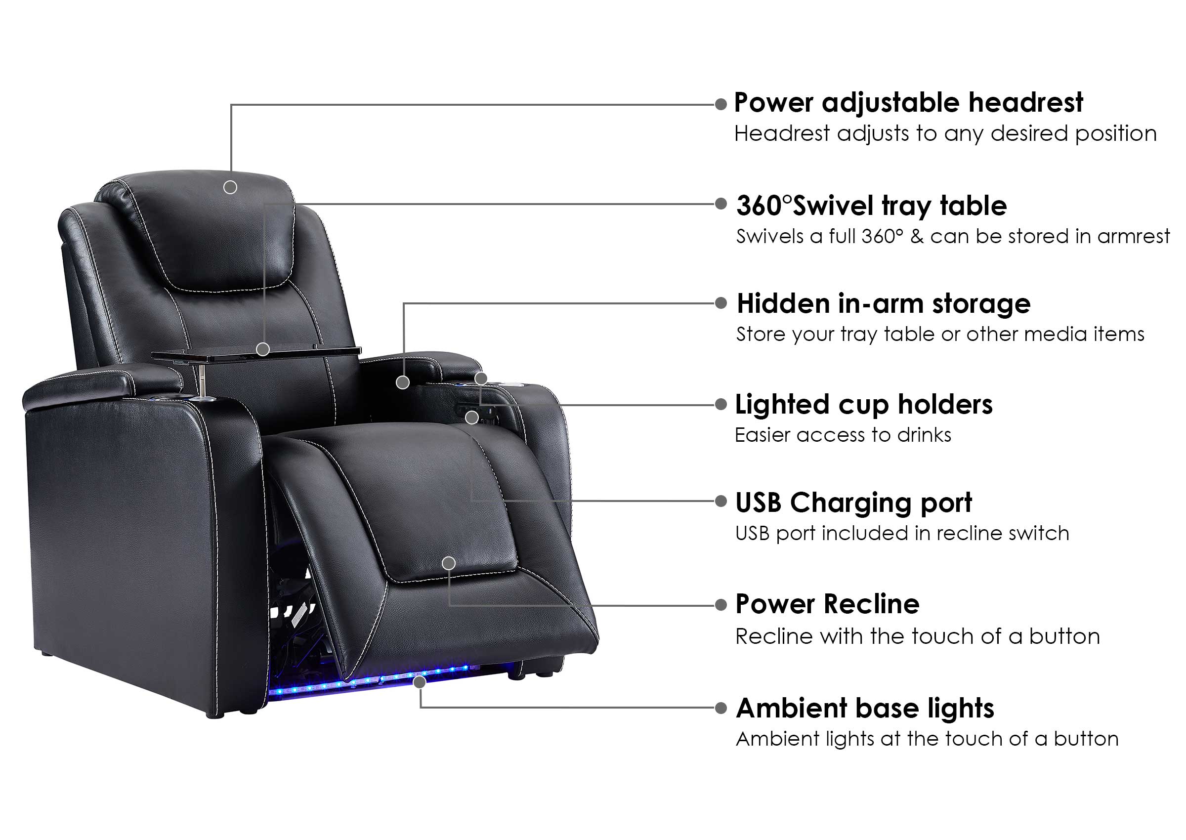 Weilianda Aviator Series Home Theater Seating