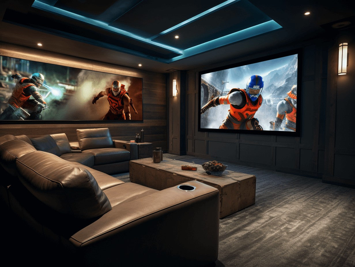 Suitable screen and projection layout
