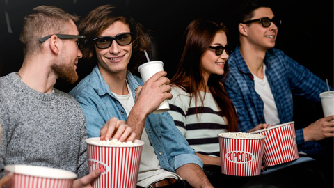 Comfortable seating for movie nights