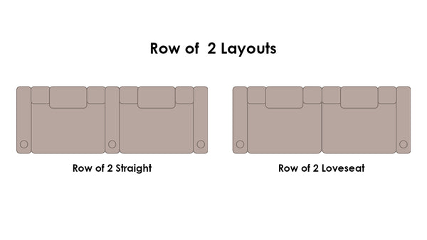 2 Chair Layout By the Number of Chairs