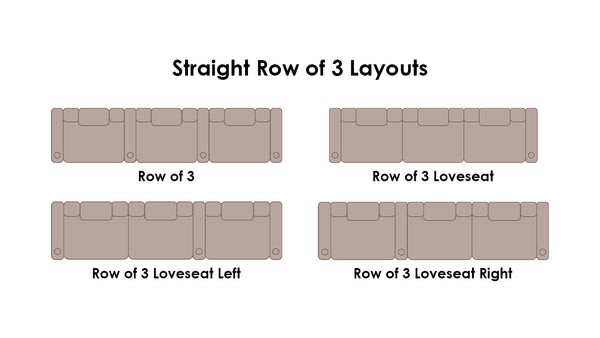 3 Chair Layout By the Number of Chairs