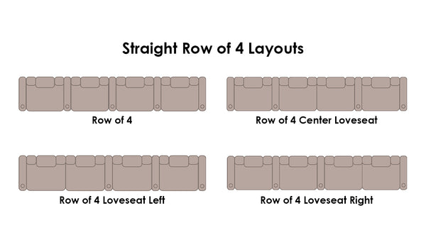 4 Chair Layout By the Number of Chairs