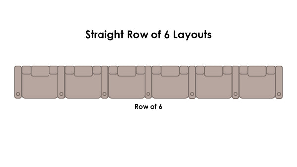 6 Chair Layout By the Number of Chairs
